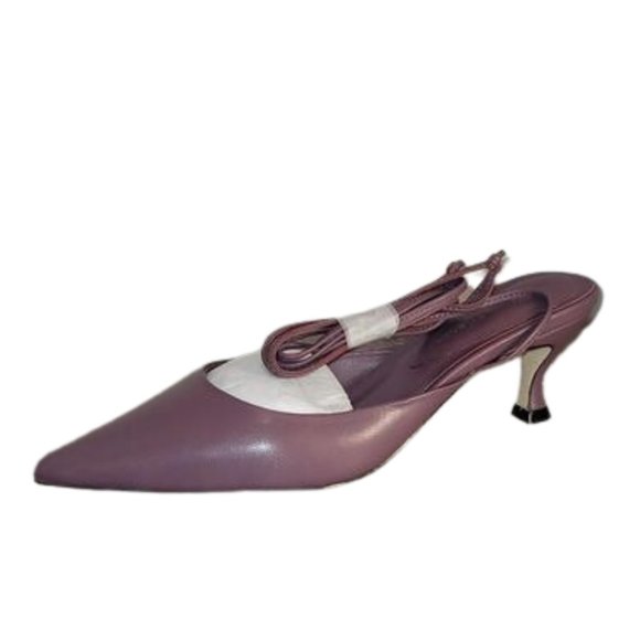 Revolve x Tell Your Friends Ponted Mule with Ankle Ties NWT - Picture 1 of 4